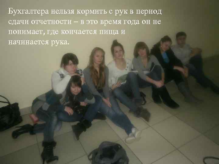 Бухгалтера нельзя кормить с рук в период сдачи отчетности – в это время года