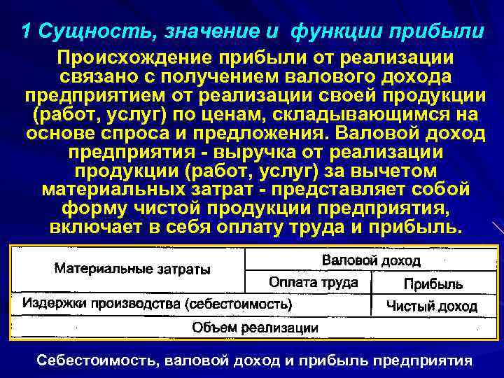 Значение доходов. Сущность значение функции прибыли. Прибыль предприятия выполняет функцию. Прибыль:сущность значение. Прибыль от реализации продукции работ услуг сущность.