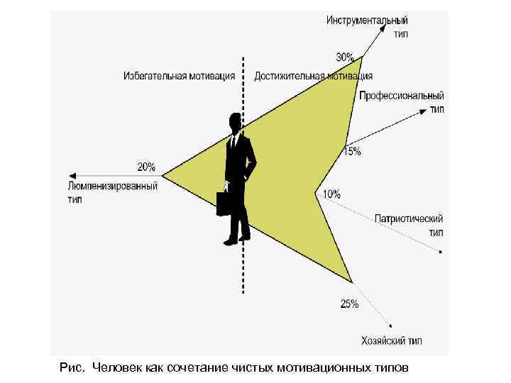 Рис. Человек как сочетание чистых мотивационных типов 