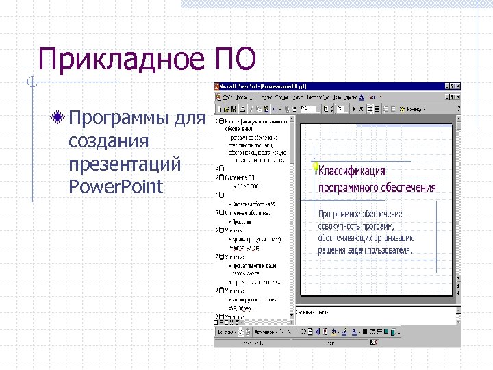 Прикладное ПО Программы для создания презентаций Power. Point 
