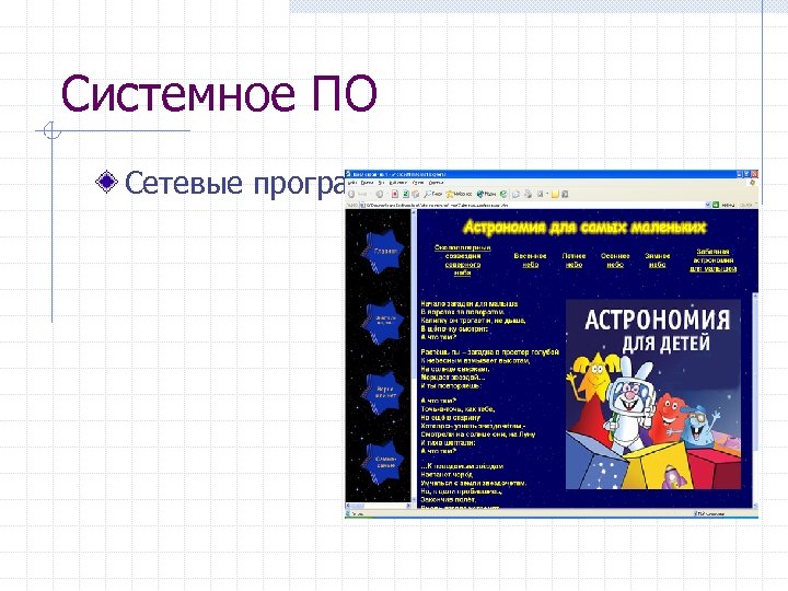 Системное ПО Сетевые программы 