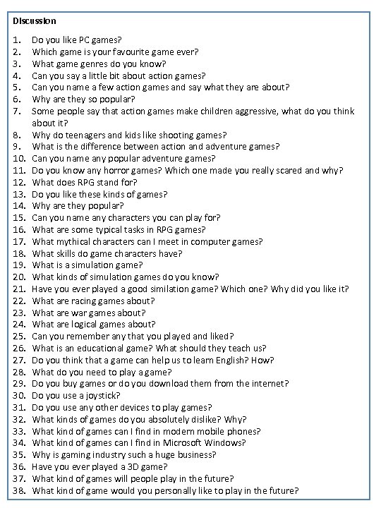 Discussion 1. 2. 3. 4. 5. 6. 7. 8. 9. 10. 11. 12. 13.