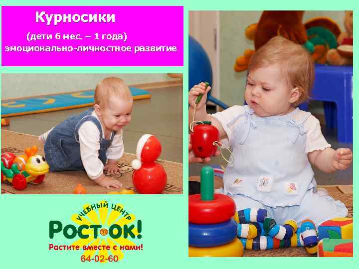 Курносики (дети 6 мес. – 1 года) эмоционально-личностное развитие 