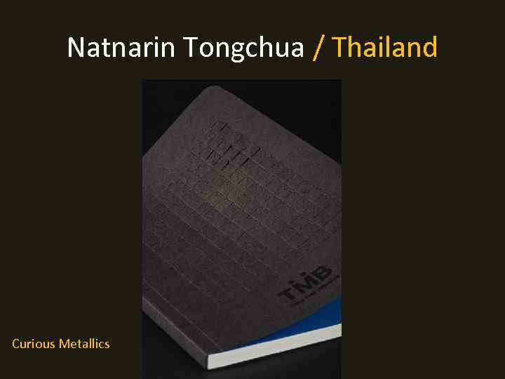 Natnarin Tongchua / Thailand Curious Metallics 