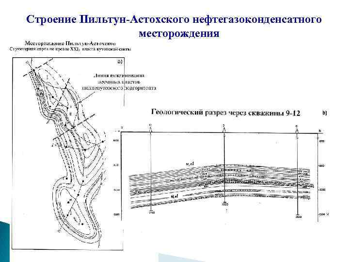 Строение Пильтун Астохского нефтегазоконденсатного месторождения 