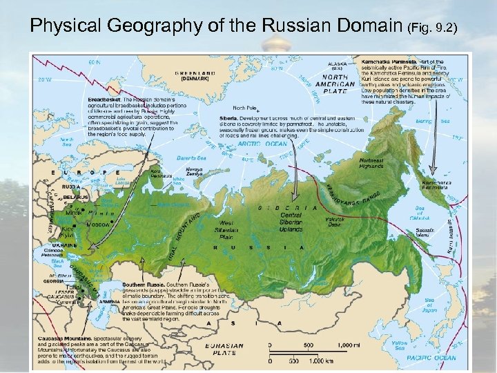 Physical Geography of the Russian Domain (Fig. 9. 2) Globalization & Diversity: Rowntree, Lewis,
