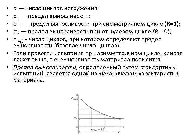 Предел выносливости. Базовое число циклов формула. Количество циклов нагружения. Предел выносливости симметричного цикла. Предел выносливости при симметричном цикле.
