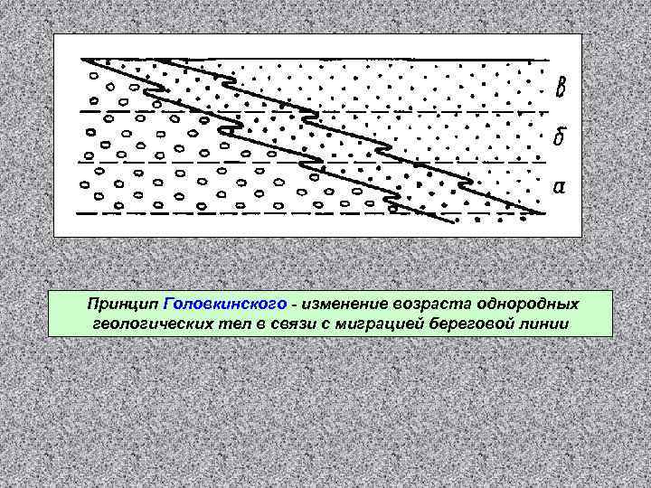 Принцип Головкинского - изменение возраста однородных геологических тел в связи с миграцией береговой линии