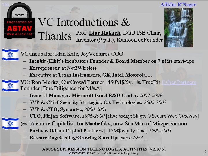  בסד Afikim B’Negev VC Introductions & Prof. Lior Rokach, BGU ISE Chair, Rokach