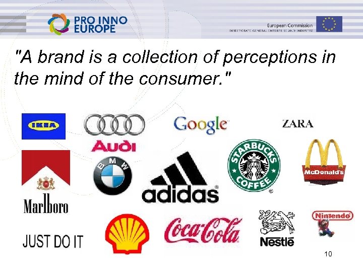 "A brand is a collection of perceptions in the mind of the consumer. "