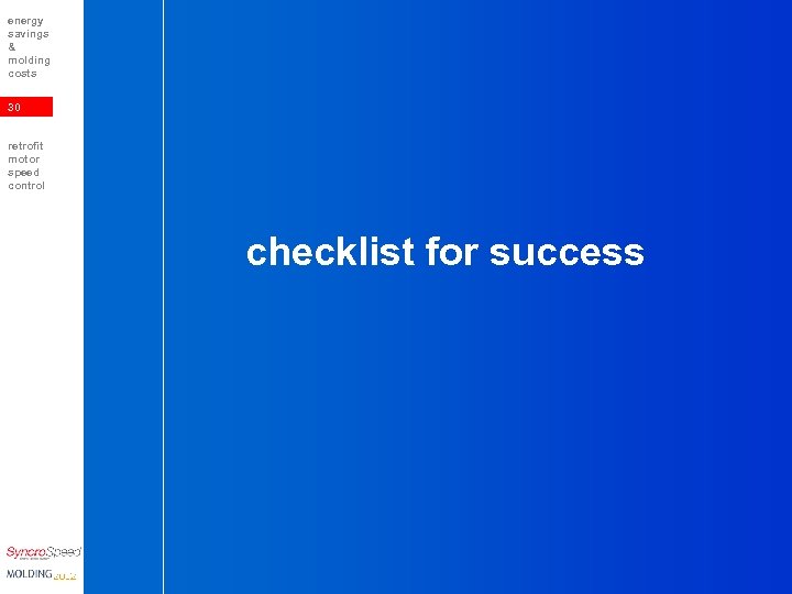 energy savings & molding costs 30 retrofit motor speed control checklist for success 