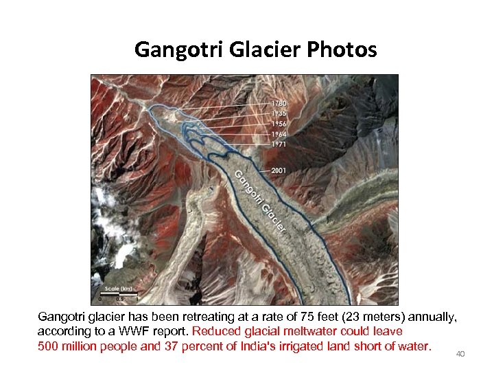 Gangotri Glacier Photos Gangotri glacier has been retreating at a rate of 75 feet