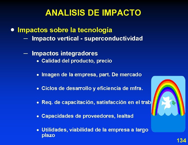 ANALISIS DE IMPACTO · Impactos sobre la tecnología – Impacto vertical - superconductividad –