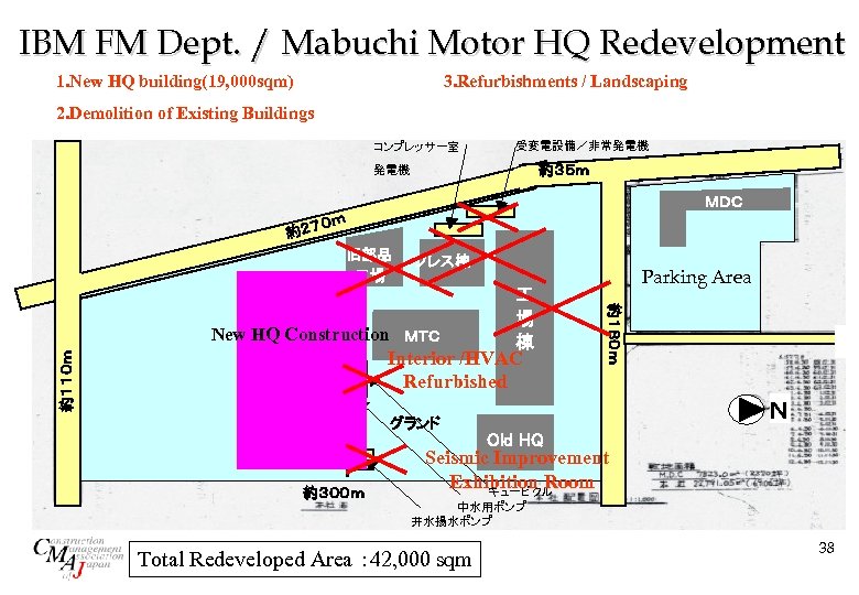 IBM FM Dept. / Mabuchi Motor HQ Redevelopment 1. New HQ building(19, 000 sqm)