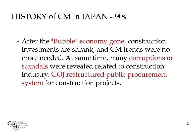HISTORY of CM in JAPAN - 90 s – After the 