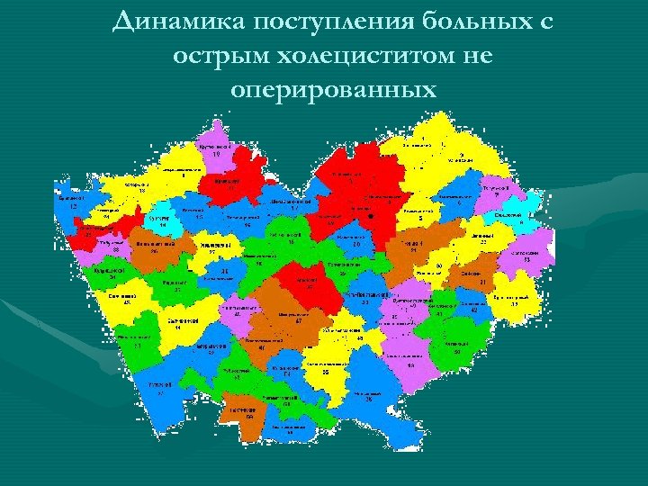 Динамика поступления больных с острым холециститом не оперированных 