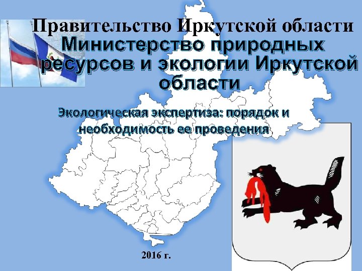 Правительство Иркутской области Министерство природных ресурсов и экологии Иркутской области Экологическая экспертиза: порядок и