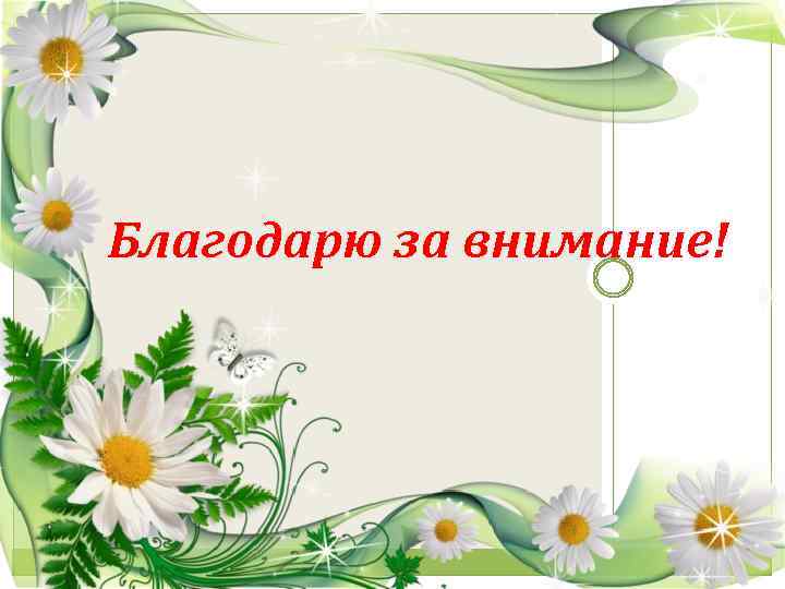 Благодарю за внимание! 