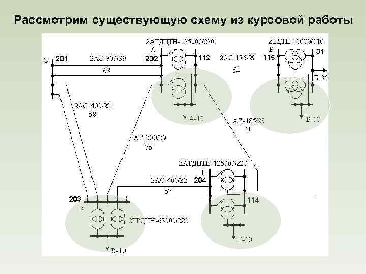 Рассмотрим существующую схему из курсовой работы 