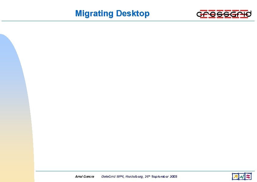 Migrating Desktop Ariel Garcia Data. Grid WP 6, Heidelberg, 26 th September 2003 