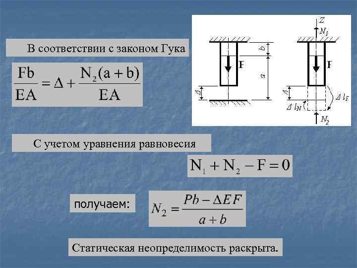 Прямолинейный брусок. Уравнение равновесия бруса. Уравнение равновесия стержня. Уравнение равновесия сжатия. Уравнения равновесия растяжения.