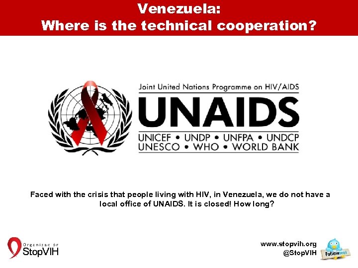Venezuela: Where is the technical cooperation? Faced with the crisis that people living with