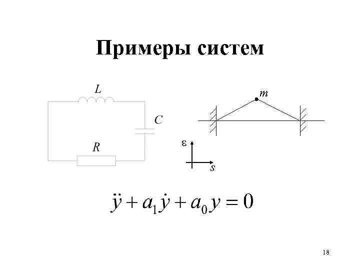 Примеры систем m s 18 