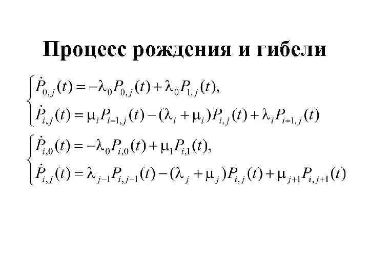Процесс рождения и гибели 