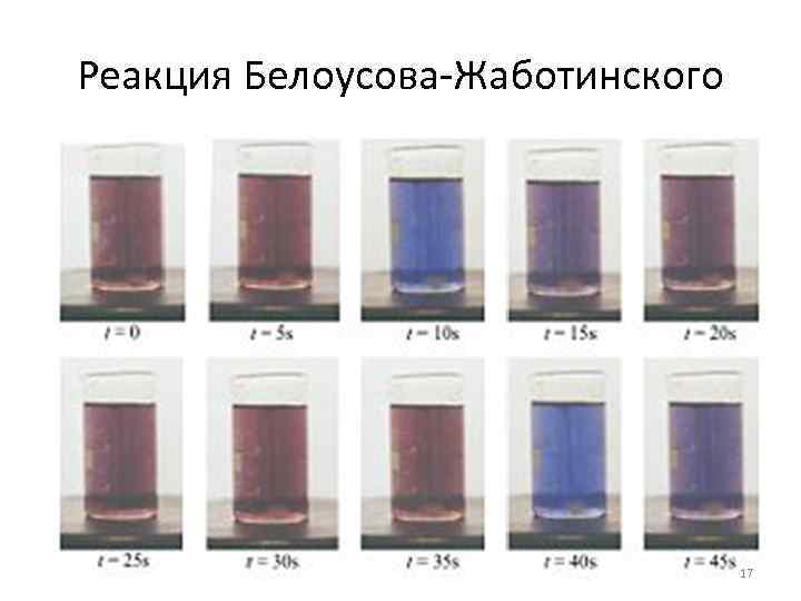 Реакция Белоусова-Жаботинского 17 