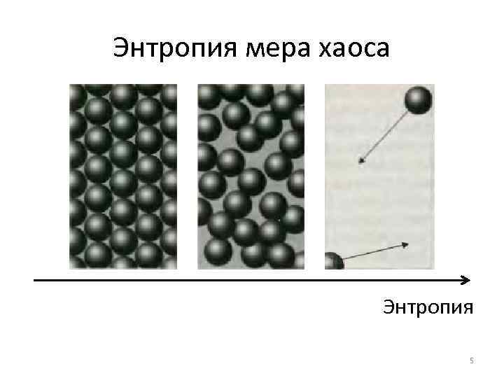 Энтропия мера хаоса Энтропия 5 