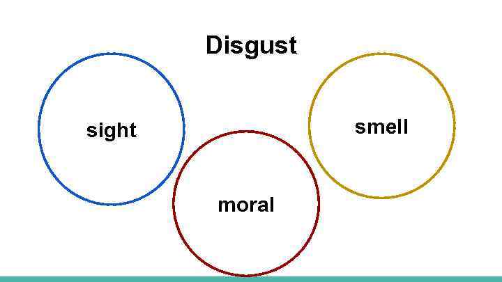Disgust smell sight moral 