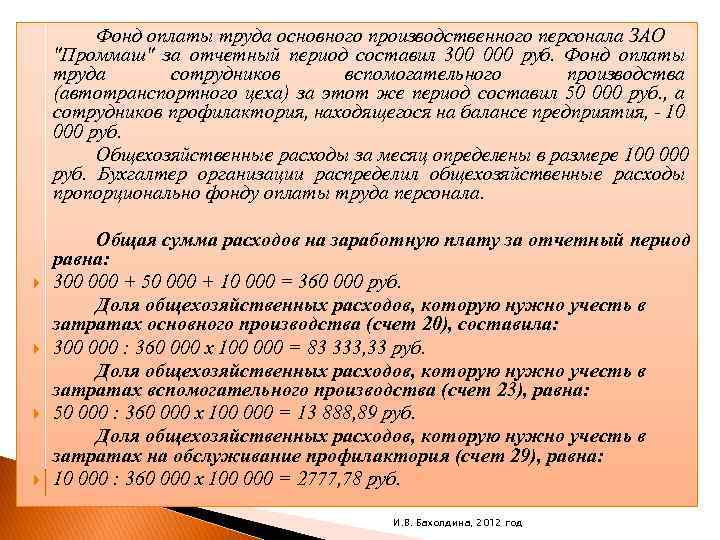 Фонд оплаты труда основного производственного персонала ЗАО "Проммаш" за отчетный период составил 300 000