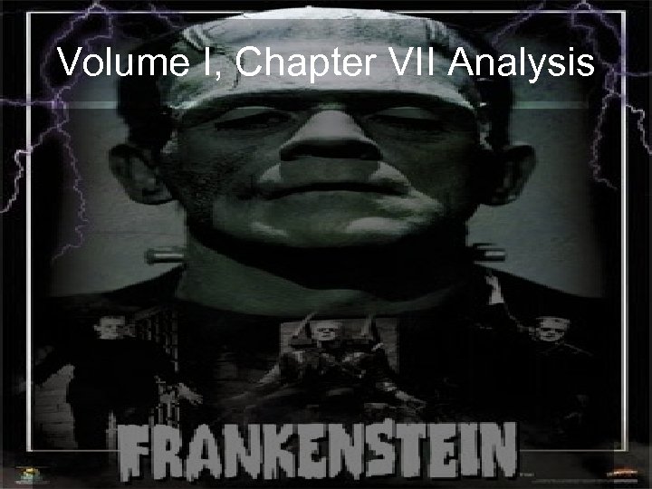 Volume I, Chapter VII Analysis 