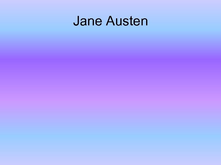 Jane Austen 