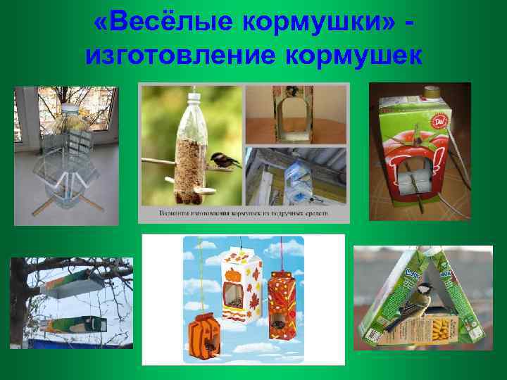  «Весёлые кормушки» изготовление кормушек 