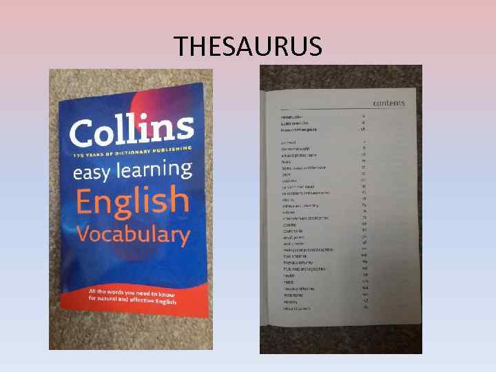 THESAURUS 