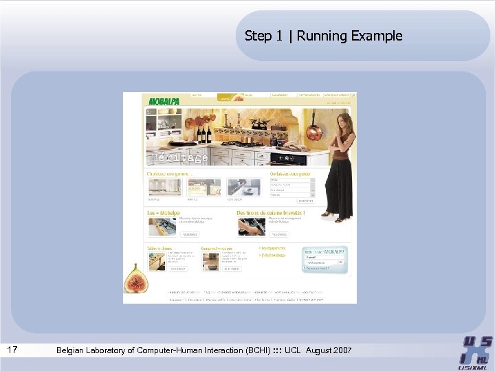 Step 1 | Running Example 17 Belgian Laboratory of Computer-Human Interaction (BCHI) : :