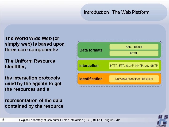 Introduction| The Web Platform The World Wide Web (or simply web) is based upon