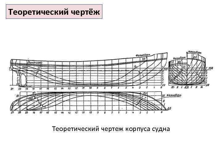 Теоретический чертеж судов