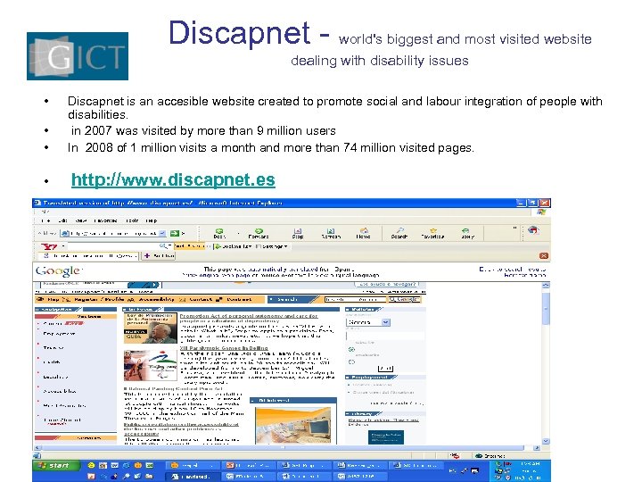 Discapnet - world's biggest and most visited website dealing with disability issues • •