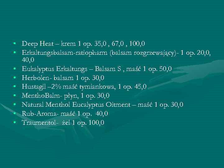  • Deep Heat – krem 1 op. 35, 0 , 67, 0 ,