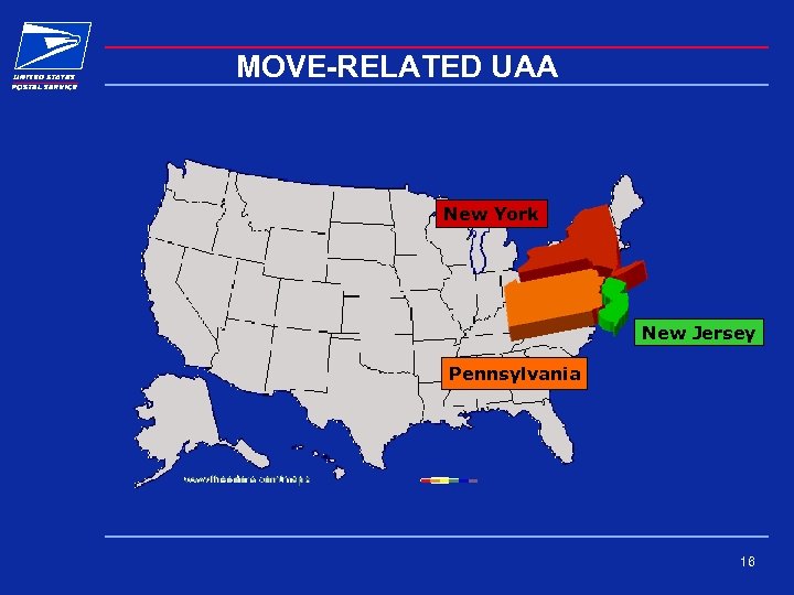 MOVE-RELATED UAA New York New Jersey Pennsylvania 16 