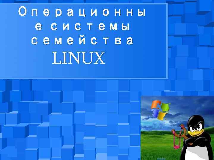 Операционны е системы семейства LINUX 
