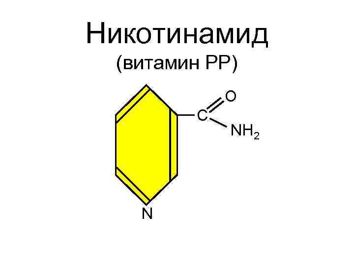 Никотинамид (витамин РР) О С N NH 2 