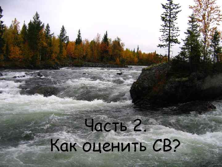 Часть 2. Как оценить СВ? 