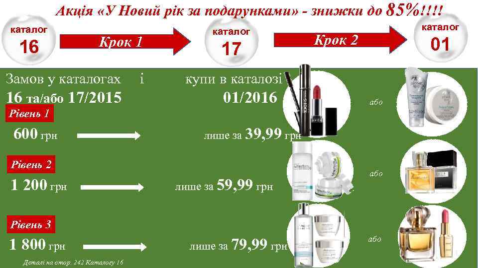 Акція «У Новий рік за подарунками» - знижки до 85%!!!! каталог 16 Крок 1