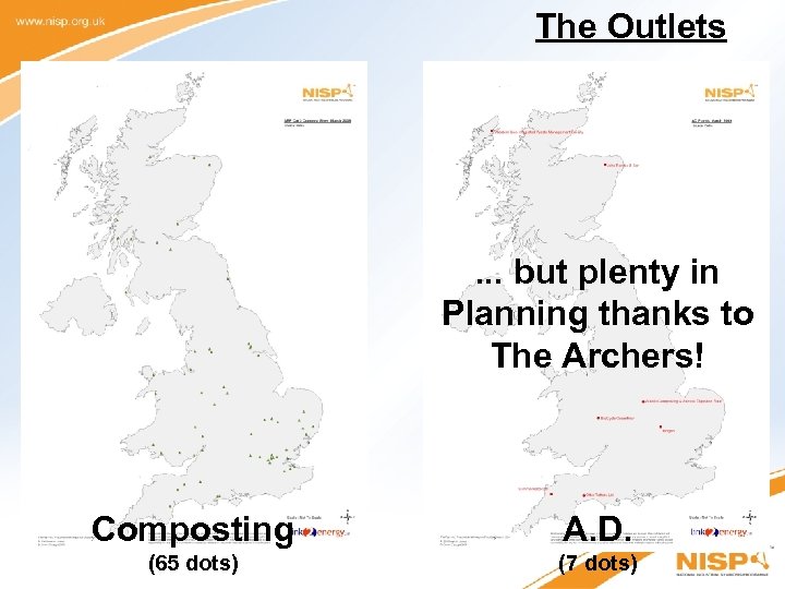 The Outlets . . . but plenty in Planning thanks to The Archers! Composting