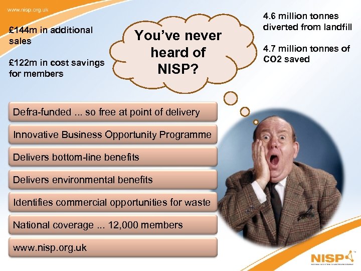 £ 144 m in additional sales £ 122 m in cost savings for members