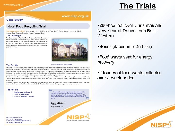 The Trials § 200 -box trial over Christmas and New Year at Doncaster’s Best