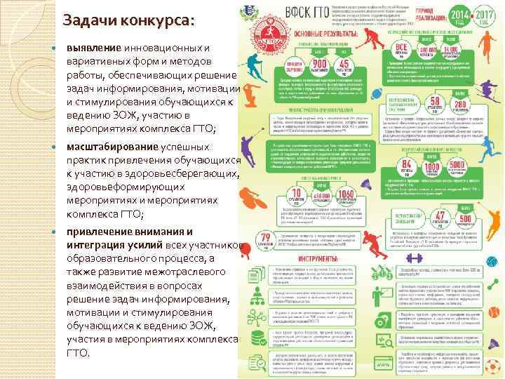 Задачи конкурса: выявление инновационных и вариативных форм и методов работы, обеспечивающих решение задач информирования,